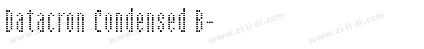 Datacron Condensed B字体转换